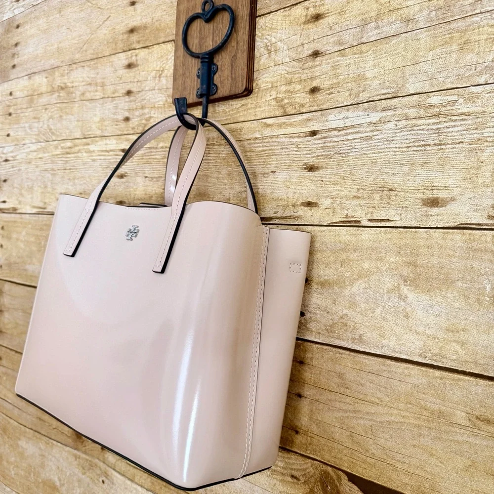 Tory Burch Small Blake Patent Leather Tote - Soft Pink NWT